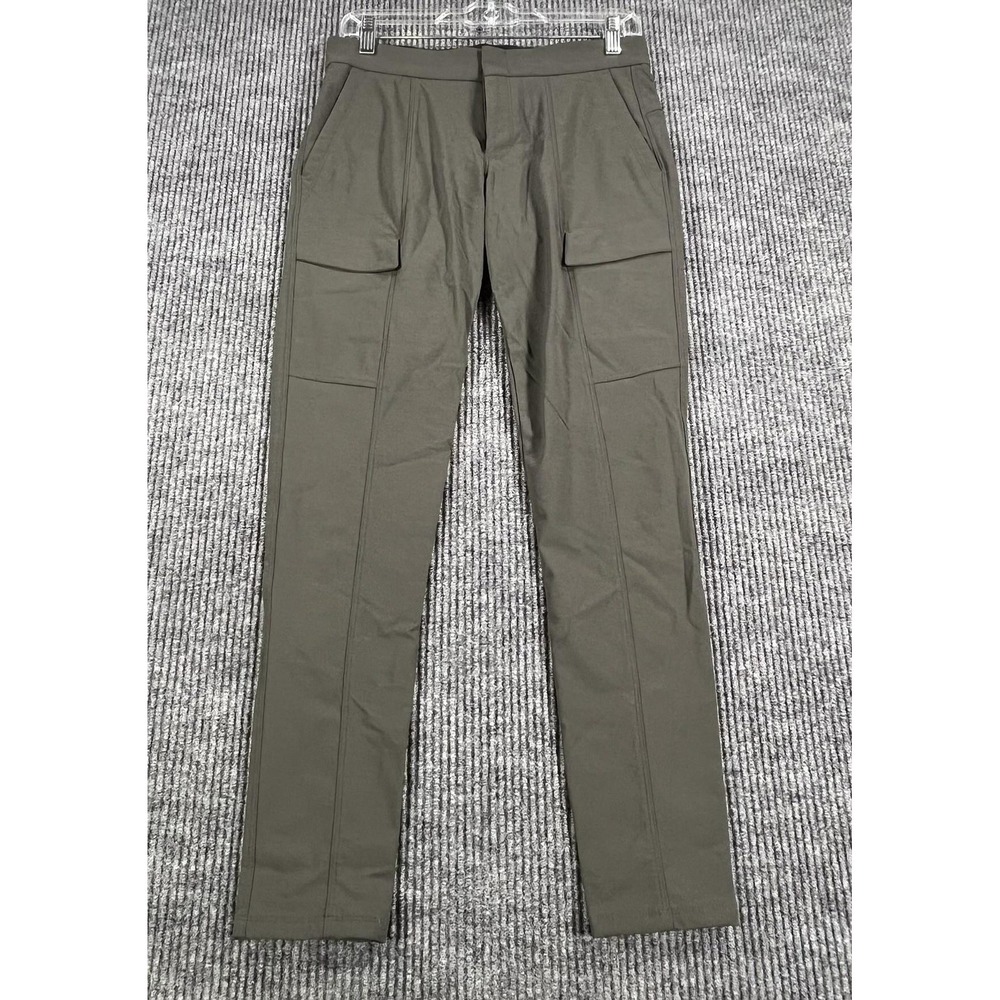 Athleta Pants Womens 2 Green Nylon Spandex Cargo Pocket Athletic Hiking